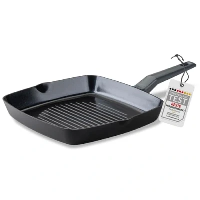 Abbildung von Fackelmann Grillpfanne 28cm Statement Keramik beschichtete Pfanne Recyceltes Aluminium mit Antihaft Beschichtung Für alle Herdarten inklusive Induktion, 3 Jahre Garantie, PFAS frei