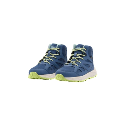 Abbildung von Jack Wolfskin Woodland Texapore Hikingschuh für Kinder, Größe: 28, Evening sky Lederimitat/textil