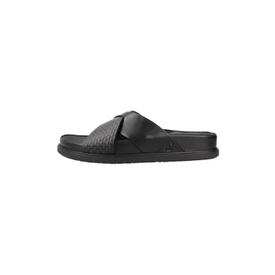 Abbildung von Clarks Unisex Torford Cross Sandal, Black Leather, 45 EU