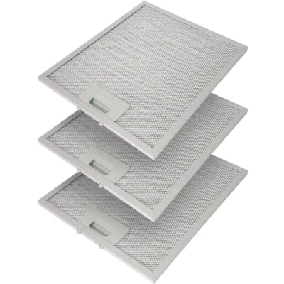 Abbildung von 3x Metallfettfilter für Dunstabzugshaube 305x267mm Filtergitter AEG Electrolux 405525042 9 4055250429 Elica GRI0009219A KIT0010805 93952919 Whirlpool Bauknecht 480122102168 C00314158 ARI314158