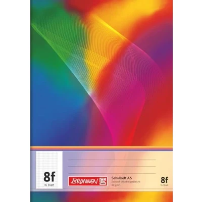 Abbildung von Brunnen 104590802 Schulheft A5 (16 Blatt, 5 x 7 mm rautiert, mit Rand)