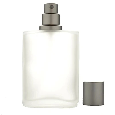 Abbildung von 100 ml leere Parfüm Sprühflasche aus Glas, Zerstäuber, nachfüllbar, rauchiges Glas