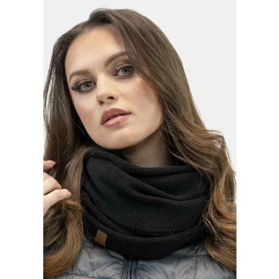 Abbildung von VIVISENCE Damen Winter Loop Schal Eleganter Wärmendes Warmem Garn Vielseitig Winterschal Frauen Eleganten Doppelt Um Den Hals Tragbar Perfekt Kalte Wintertage Modell 7106, Schwarz,Einheitsgröße