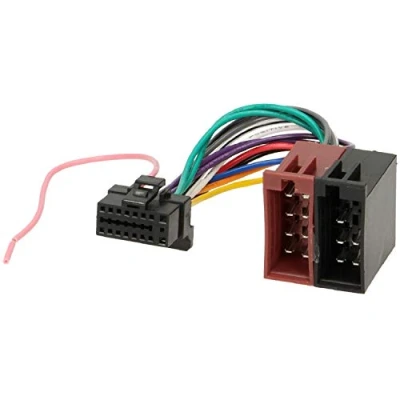 Abbildung von Adapter Kabel ISO Autoradio Alpine Schwarz 16pins