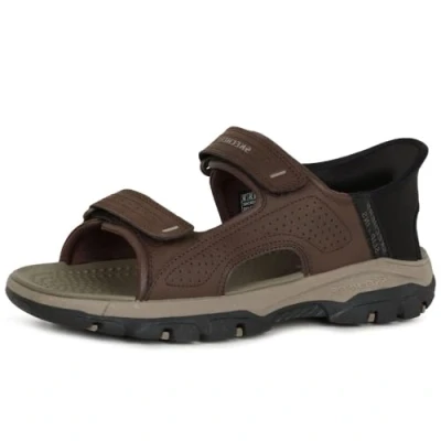 Abbildung von Skechers Tresmen Riemensandalette, Herren, Größe: 46, Chocolate Schuhe