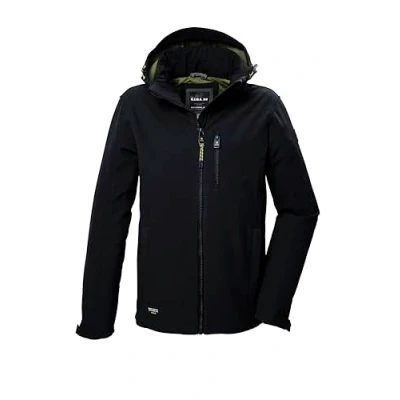 Abbildung von G.I.G.A. DX Herren Softshelljacke/Outdoorjacke mit abzippbarer Kapuze GW 29 MN SFTSHLL JCKT, schwarz, 4XL, 41866 000