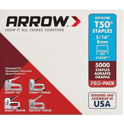 Abbildung von Arrow A505IP Heftklammern, T50, 8 mm, 5000 Stück