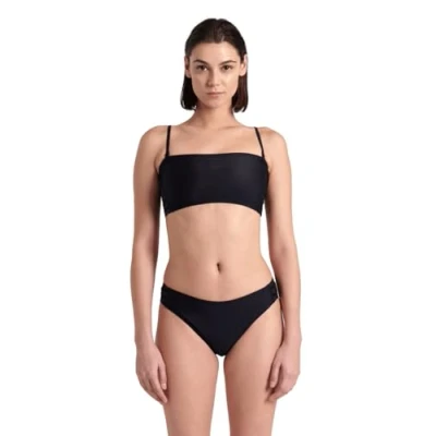 Abbildung von Arena Womens TEAM Stripe Strapless Bandeau SET Bikini, Damen, Größe: Medium, Black
