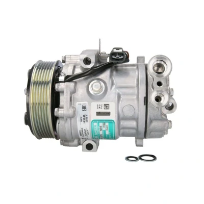 Abbildung von NISSENS 89503 Kompressor SD6V12 12 PAG 46 R 134a FIAT: Grande Punto Hatchback, Doblo II Box Body / Estate, Evo LANCIA: DELTA 3