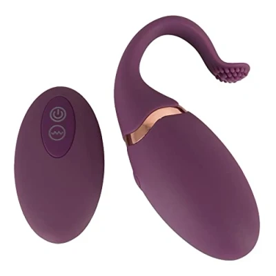 Abbildung von ORION Vibro Ei stimulierender Bullet Vibrator für Frauen, mit genopptem Klitoris Stimulator, 10 Vibrationsmodi, kabelloser Fernbedienung, lila