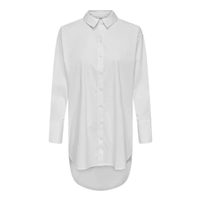 Abbildung von JDY Jdymio LONG Hemdbluse, Damen, Größe: 34, White
