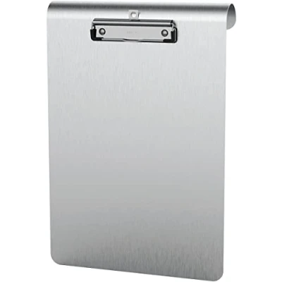Abbildung von MAUL Klemmbrett MAULmedic zum Einhängen, Schreibplatte, DIN A4 hoch, eloxiertes Aluminium/Edelstahl, Plattenstärke 0,12 cm, Klemmweite 0,8 Silber