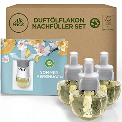 Abbildung von Air Wick Wohlfühl Duftkerze DUO im Glas Duft: Citrus Enthält natürliche ätherische Öle 2 x Duftkerzenset
