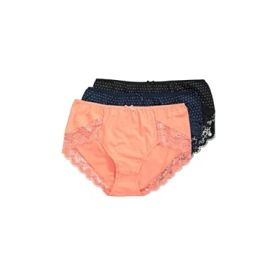 Abbildung von Ulla Popken 3 PACK Slip, Damen, Größe: 46/48, Coral