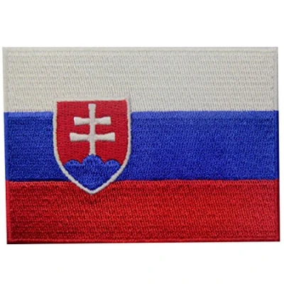 Abbildung von Slowakei Flagge Bestickter Slowakische Republik Aufnäher zum Aufbügeln/Annähen