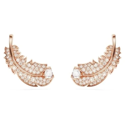 Abbildung von Swarovski NICE Ohrringe White/rose goldcoloured, Damen, Größe: One Size, gold coloured