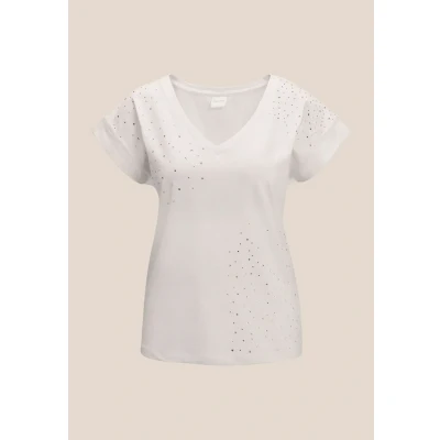 Abbildung von Madeleine MIT Glitzersteinchen Tshirt print, Damen, Größe: 42, Null