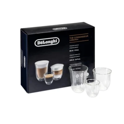 Abbildung von De&#039;Longhi 5513296671 DLSC302 Delonghi Fancy Box Thermogläser, aus Glas, 1 liters , 6er Set, transparent