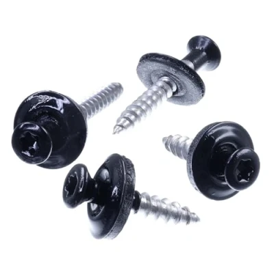 Abbildung von SECCARO Spenglerschraube 4,5 x 45 mm, RAL 9005 tiefschwarz, Edelstahl A2, EPDM Dichtscheibe 15 TX/Innensechsrund, 100 Stück