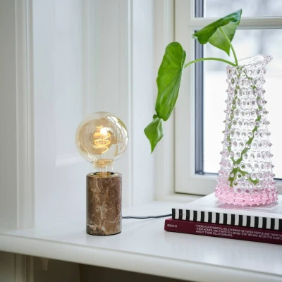 Abbildung von Nordlux Tischleuchte »Siv Marble«, Leuchtmittel E27 ohne Leuchtmittel, Natürlicher Stil, einzigartige Marmorstruktur, für LED Leuchmittel