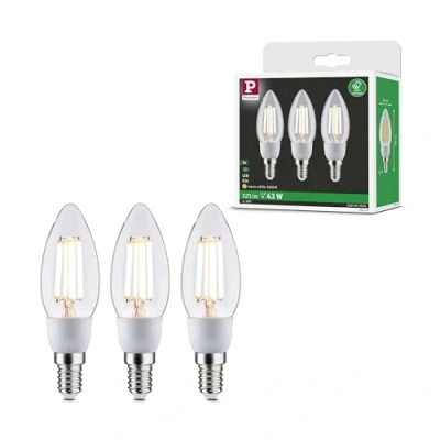 Abbildung von Paulmann 29133 Eco Line Filament 230V LED Kerze E14 3x525lm 3x2,5W 3000K Klar Leuchtmittel