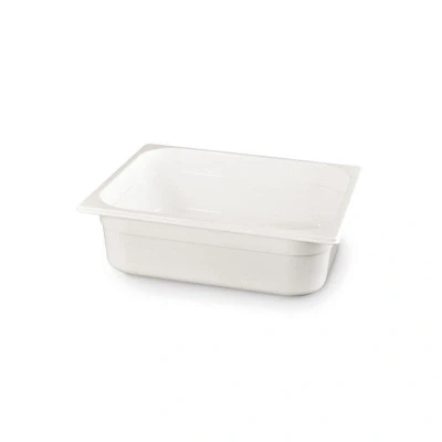 Abbildung von HENDI GN Behälter 1/2 weiß 100 mm Füllmenge: 6,5 l Polycarbonat Kunststoff 40 bis +110 C, Gastronormbehälter
