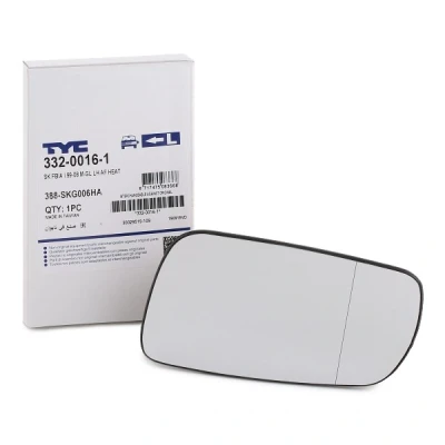 Abbildung von TYC 332 0016 1 Außenspiegelglas links SKODA: Fabia I Hatchback, Combi, Praktik