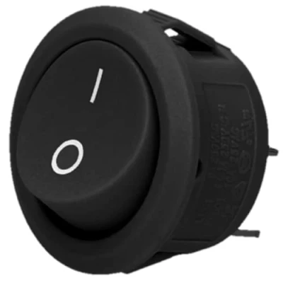 Abbildung von ORNO AE 13180 Kippschalter 230V Round Strom: 6, 10A Versorgungsspannung: (Schwarz)