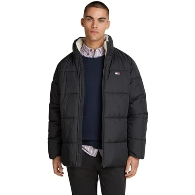 Abbildung von Tommy Jeans Puffer Winterjacke, Herren, Größe: Medium, Black