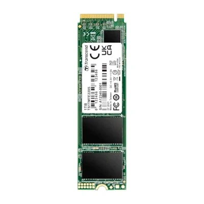 Abbildung von Transcend TS1TMTE220S 1TB M.2 Ultra Highspeed SSD für High End Anwendungen (Gaming, digitale Audio und Videoproduktionen etc.), schnelle Übertragung bis zu 3.500/2.700 MB/s, PCIe™ Gen3 x4, 2280