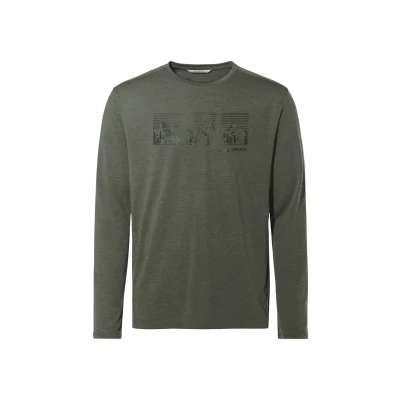 Abbildung von Vaude Rosemoor Langarmshirt, Herren, Größe: 54, Khaki
