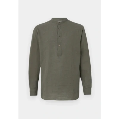 Abbildung von Jack &amp; Jones Jjesummer HALF Placket Shirt Hemd, Herren, Größe: XS, Dusty olive