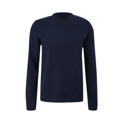 Abbildung von QS Strickpullover, Herren, Größe: Medium, Tiefblau