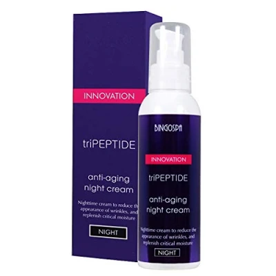 Abbildung von Anti Falten Aging Tri peptid Nachtcreme 135g BINGOSPA innovation