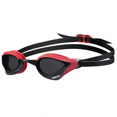 Abbildung von arena Cobra Core Swipe Unisex Wettkampfbrille für Erwachsene, Schwimmbrille mit Gebogenen Gläsern, Anti Beschlag, UV Schutz, 5 Austauschbare Nasenstege