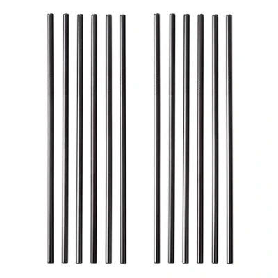 Abbildung von GRÄWE Strohhalme, 12er Set, silberne Trinkhalme aus Edelstahl, spülmaschinengeeignet, wiederverwendbar Metall Strohhalm,