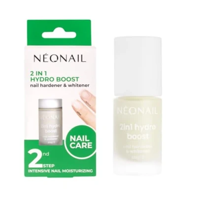 Abbildung von NÉONAIL 2in1 Hydro Boost Nail Hardener &amp; Whitener Nagelhärter Aufheller 7,2 ml Feuchtigkeitsspendende Nagelpflege Gegen brüchige verfärbte Nägel