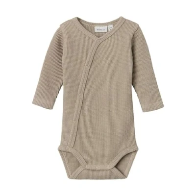 Abbildung von Name it Langarm Body für Kinder, Größe: 68, Pure cashmere