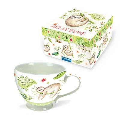 Abbildung von Trötsch Sammeltasse Relaxtasse Bloß kein Stress: Kaffeetasse Teetasse Geschenkidee Geschenk Tasse