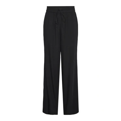Abbildung von Pieces MIT Weitem BEIN PIA Stoffhose, Damen, Größe: XS, Black