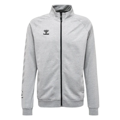 Abbildung von Hummel MOVE GRID COT. ZIP Sweatjacke, Herren, Größe: XXL, Grey melange