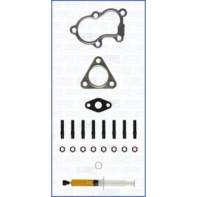 Abbildung von AJUSA JTC11275 Montagesatz, Lader with studs, syringe oil mit Dichtungen Montageanleitung