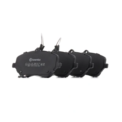 Abbildung von BREMBO P 61 119 Bremsbelagsatz inkl. Verschleißwarnkontakt mit Bremssattelschrauben, Anti Quietsch Blech Zubehör CITROËN: C5 III Estate, 3