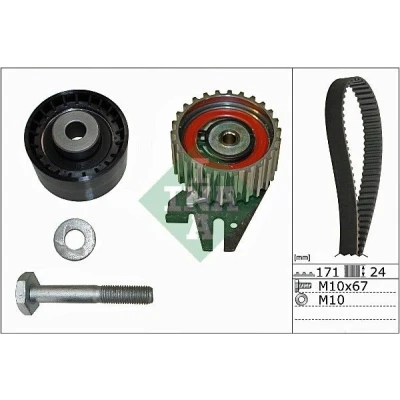 Abbildung von INA 530 0606 10 Zahnriemensatz 171 ALFA ROMEO: 159 Sportwagon, Saloon, Brera