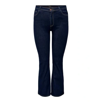 Abbildung von ONLY Carmakoma Carlaolahw Flared Jeans Bootcut, Damen, Größe: 48x32, Dark blue denim