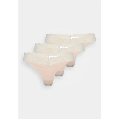 Abbildung von ONLY Onlchloe Thong 3 PACK String, Damen, Größe: XS, Peach taffy
