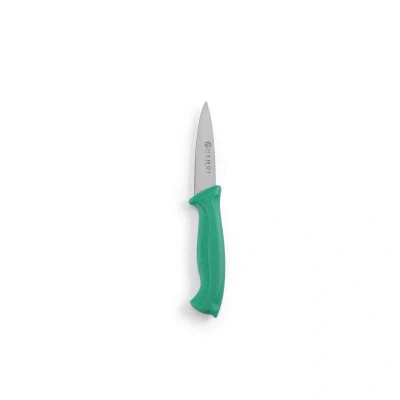 Abbildung von HENDI Schälmesser Set Klingenlänge: 9 cm Edelstahl grün blau weiß gelb rot schwarz Kunststoffgriff Polypropylen, Messer