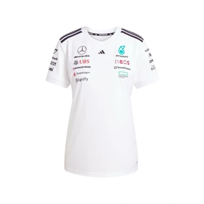 Abbildung von Adidas Damen Mercedes AMG Petronas Formula ONE Team Driver Jersey White Women, White/Black, XL