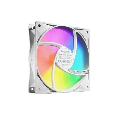 Abbildung von be quiet! Light Wings LX 120mm PWM White Lüfter, Enthält 3 Beleuchteter Hub und mattierte Lüfterblätter, vielzählige Farben Effekte, ARGB Kabel mit Möglichkeit zur Reihenschaltung