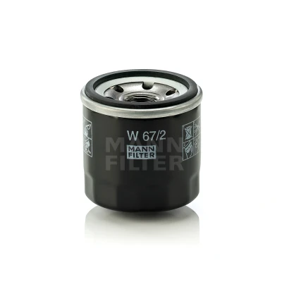 Abbildung von MANN FILTER W 67/2 Ölfilter 3/4 16 UNF mit einem Rücklaufsperrventil Anschraubfilter SUZUKI: LJ 80, Vitara IV Off Road, SWIFT 4, NISSAN: Pixo